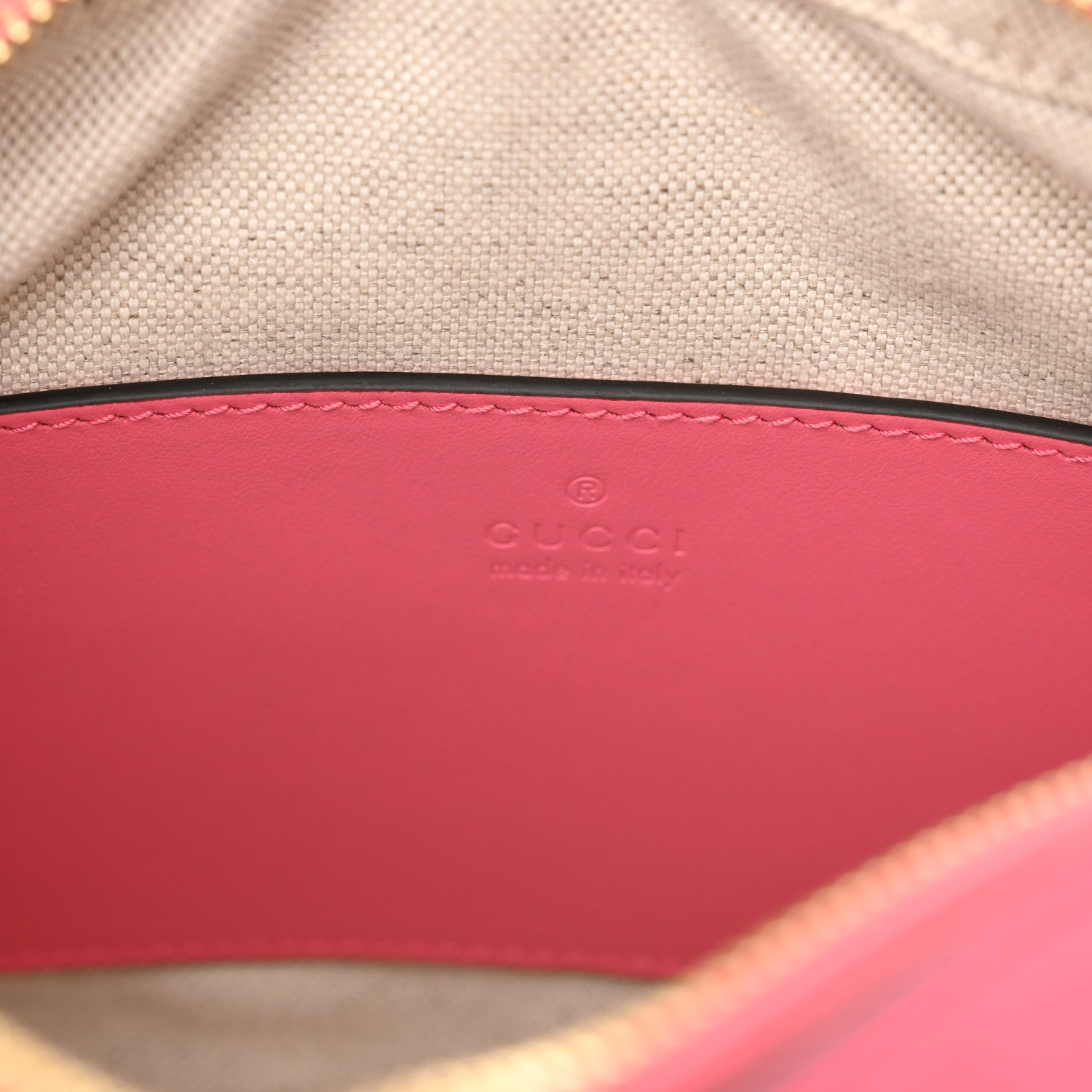 Gucci Calfskin GG Matelasse Small Shoulder Bag Rhodamine Pink Natural 6 of 13