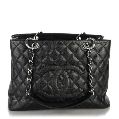 Chanel Caviar Quilted Grand Shopping Tote GST Black 1 of 7