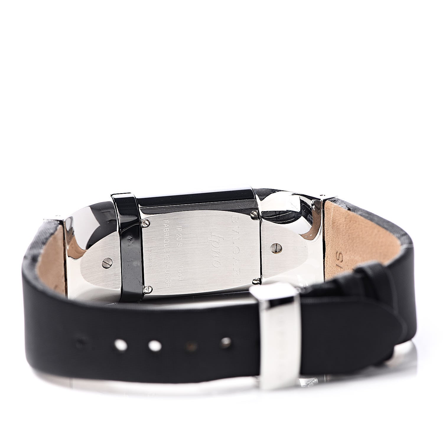 Bulgari Stainless Steel Calfskin 20mm IPNO Digital Watch 5 of 8