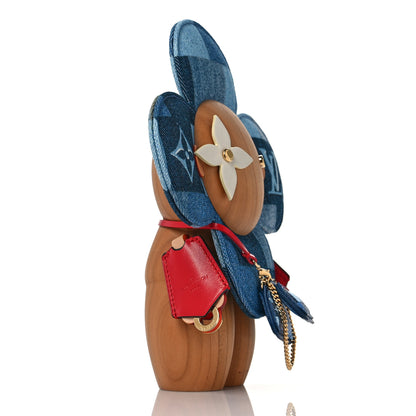 Louis Vuitton Wood Denim Monogram Check Vivienne Doll 3 of 6
