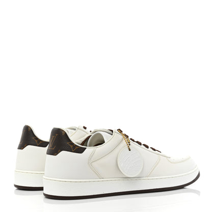 Louis Vuitton Calfskin Monogram Mens Rivoli Sneakers 8 White 4 of 10
