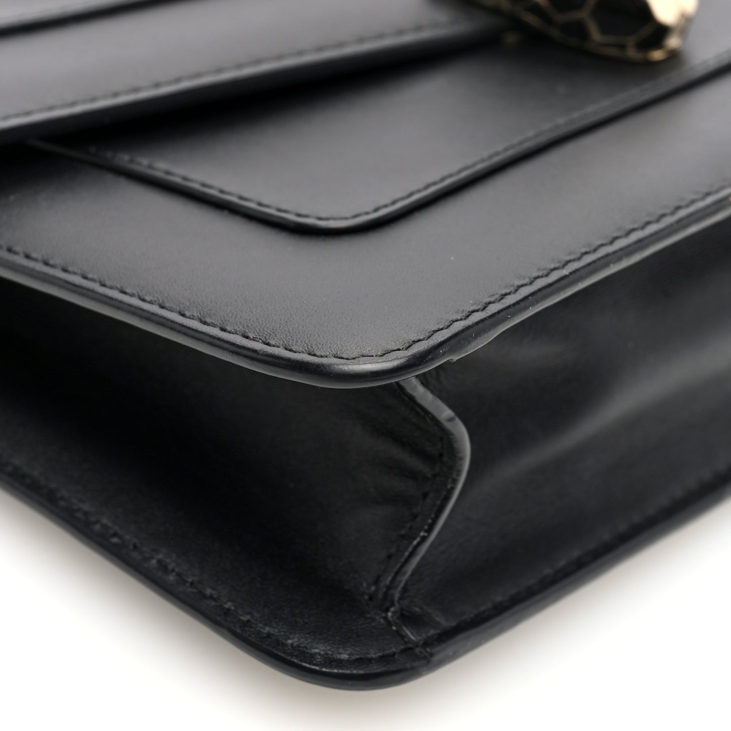 Calfskin Serpenti Forever Crossbody Bag Black