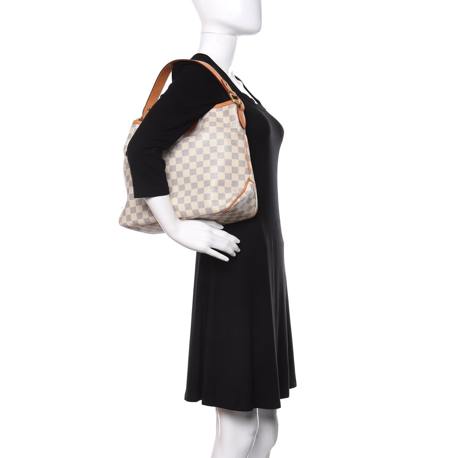 Louis Vuitton Damier Azur Delightful PM Pink 2 of 10