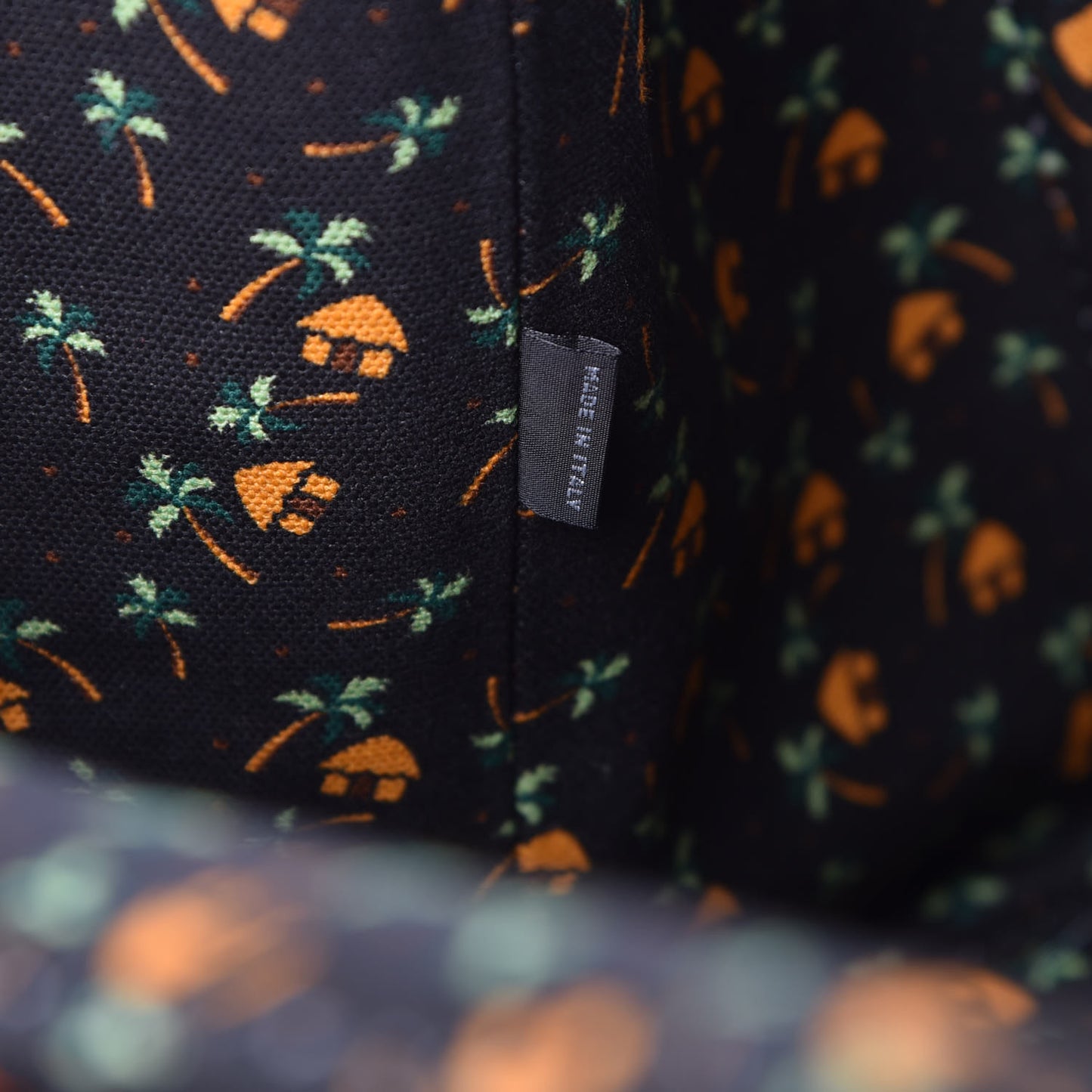 Canapa Palm Tree Print Logo Tote Black