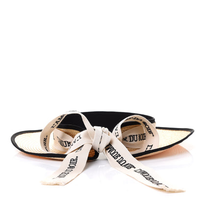 Gucci Raffia L'amour Du Soir Visor S Ivory Black 3 of 4