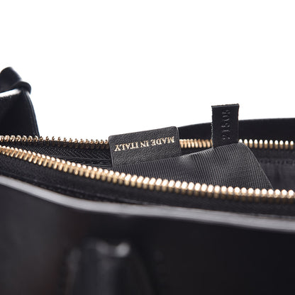 Lanvin Smooth Calfskin Medium Shopper Tote Black 7 of 9