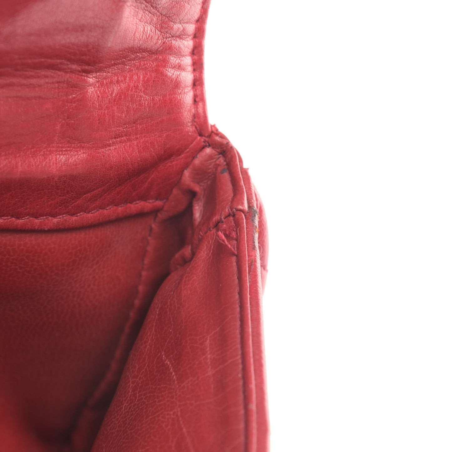 Lambskin Quilted Flap Waist Belt Bag 65 26 Red