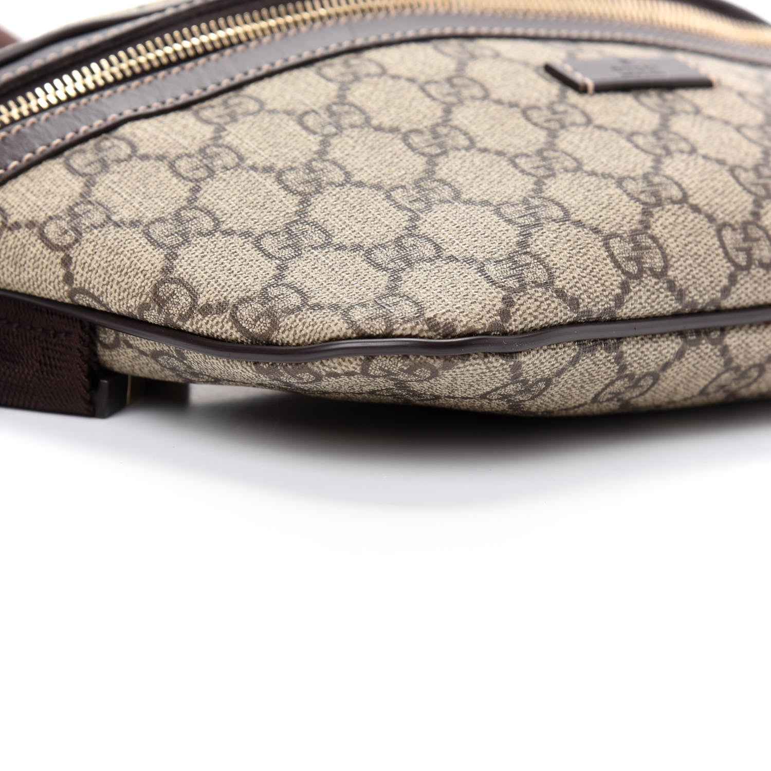 Gucci GG Supreme Monogram Belt Bag Dark Brown 6 of 9