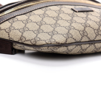 Gucci GG Supreme Monogram Belt Bag Dark Brown 6 of 9