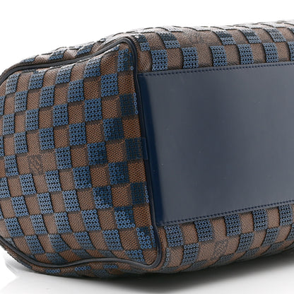 Louis Vuitton Damier Paillettes Speedy 30 Blue 9 of 10