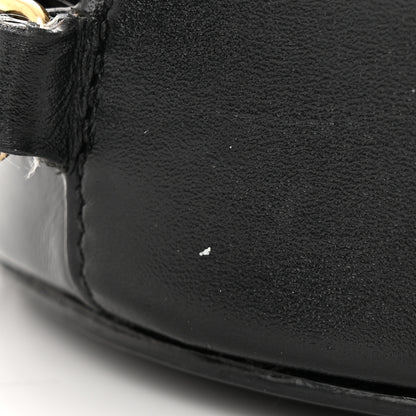 Celine Smooth Calfskin Cuir Triomphe Oval Bag Black 10 of 13