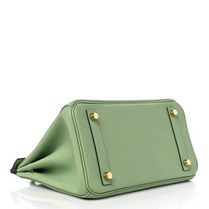 Hermes Swift Birkin 25 Vert Criquet 4 of 10