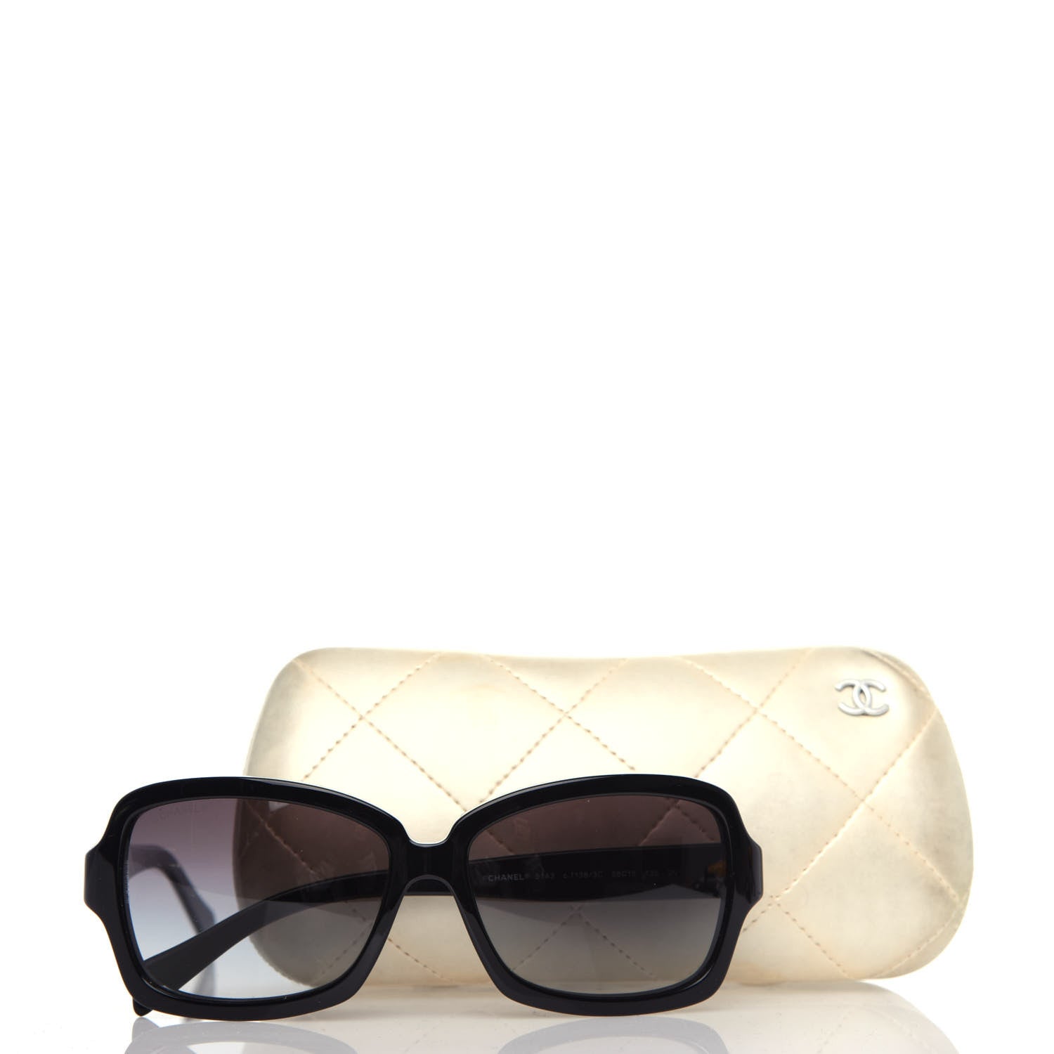 Chanel Acetate CC Logo Sunglasses 5143 Black White 8 of 8