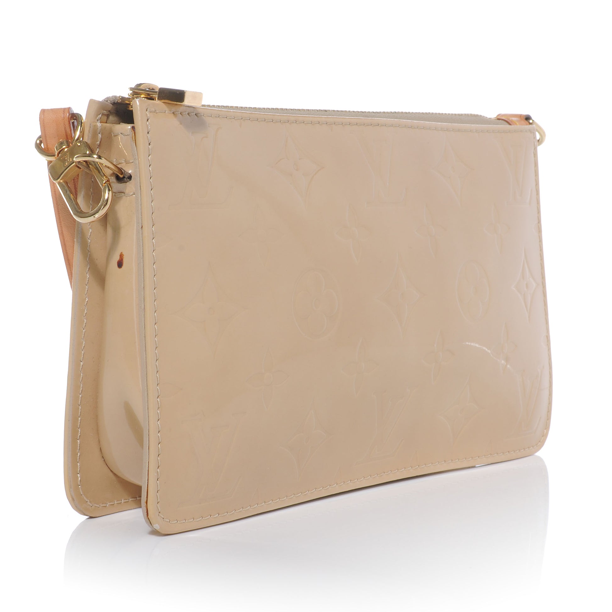 Louis Vuitton Vernis Lexington Pochette Beige 3 of 7