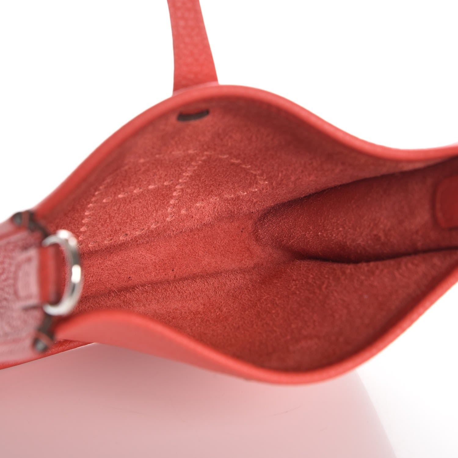 Hermes Taurillon Clemence Amazone Evelyne TPM Rouge Pivoine 5 of 8
