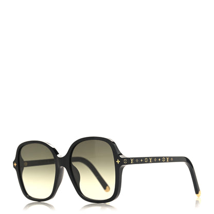 Louis Vuitton Acetate My Monogram Light Square Sunglasses Z1861E Black 1 of 7