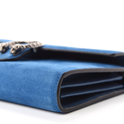 Gucci Suede Mini Dionysus Chain Wallet Blue 7 of 11