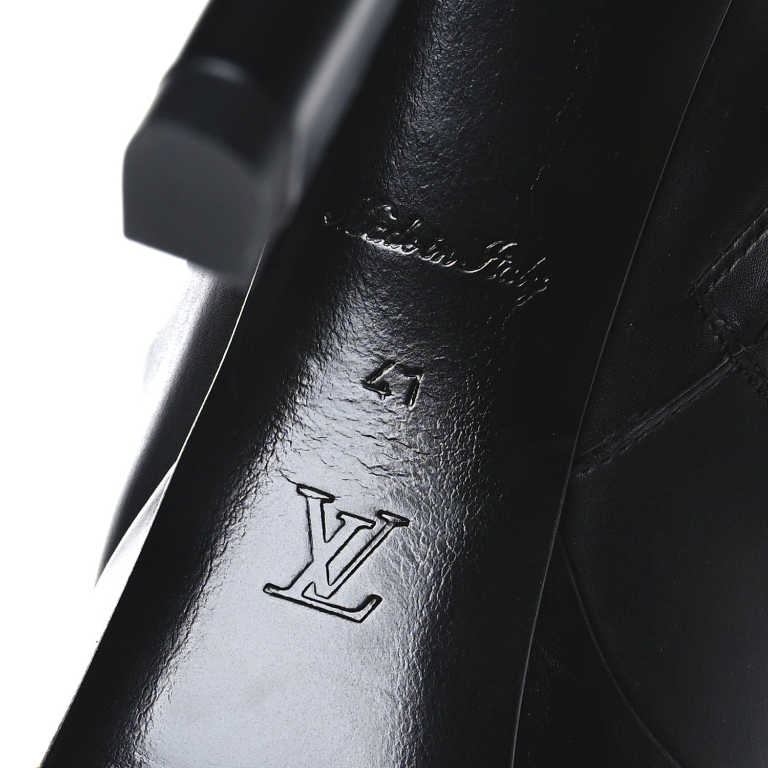 Louis Vuitton Calfskin LV Roxy Platform Ankle Boots 41 Black