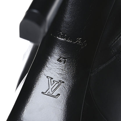 Louis Vuitton Calfskin LV Roxy Platform Ankle Boots 41 Black 7 of 8