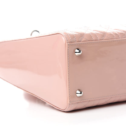 Christian Dior Patent Cannage Large Lady Dior Light Pink 6 of 13