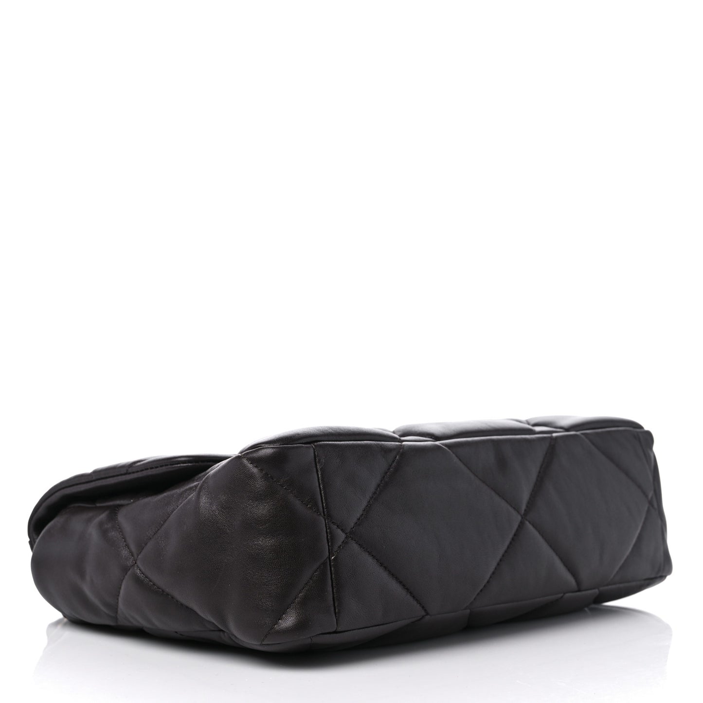 Lambskin Quilted Large Chanel 19 Flap Dark Brown