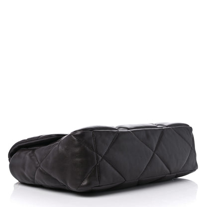 Chanel Lambskin Quilted Large Chanel 19 Flap Dark Brown 4 of 10
