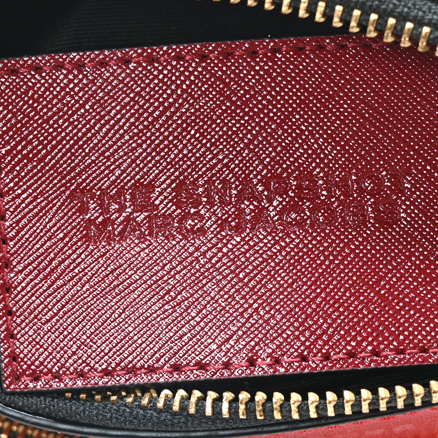Saffiano Small Snapshot Camera Bag Red Multicolor