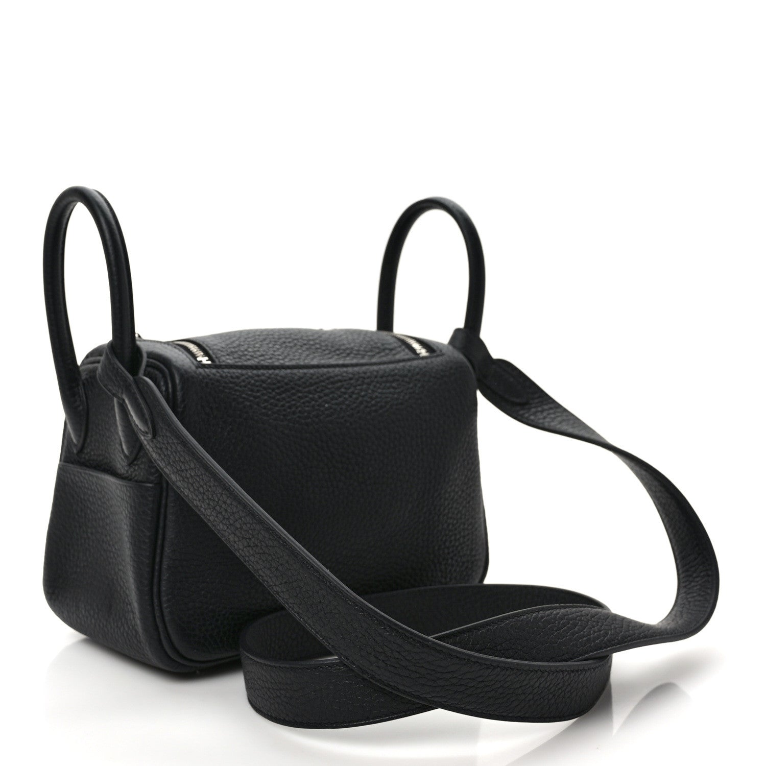 Hermes Taurillon Clemence Mini Lindy 20 Black 2 of 9