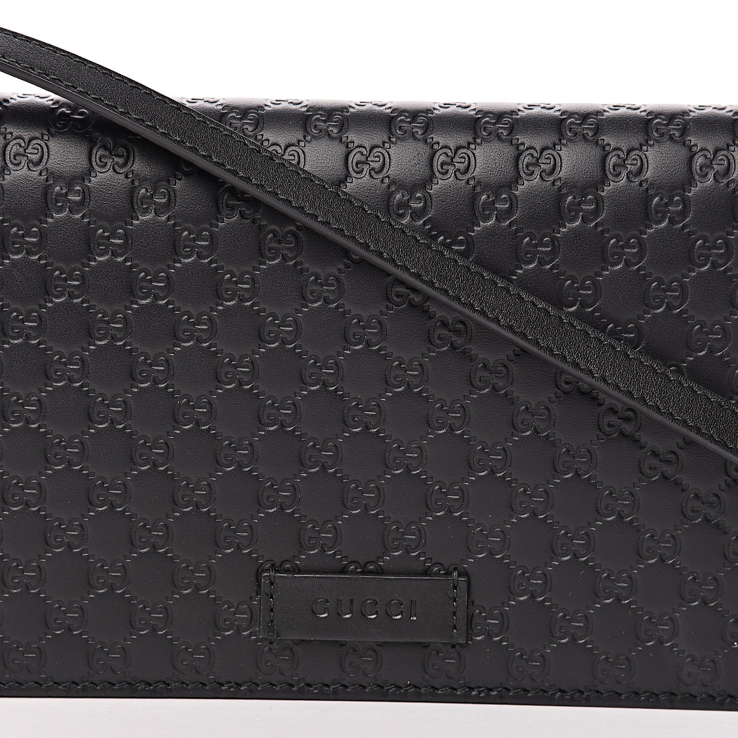 Gucci Microguccissima Crossbody Wallet Black 9 of 11
