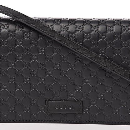 Gucci Microguccissima Crossbody Wallet Black 9 of 11
