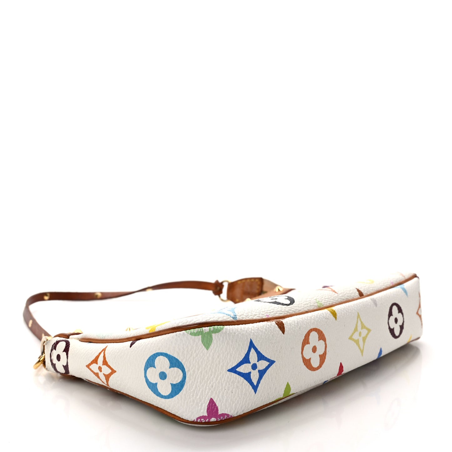 Monogram Multicolor Pochette Accessories White