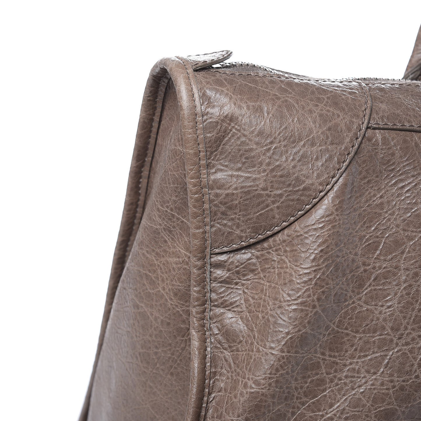 Agneau Giant 12 Silver Hardware Work Gris Poivre