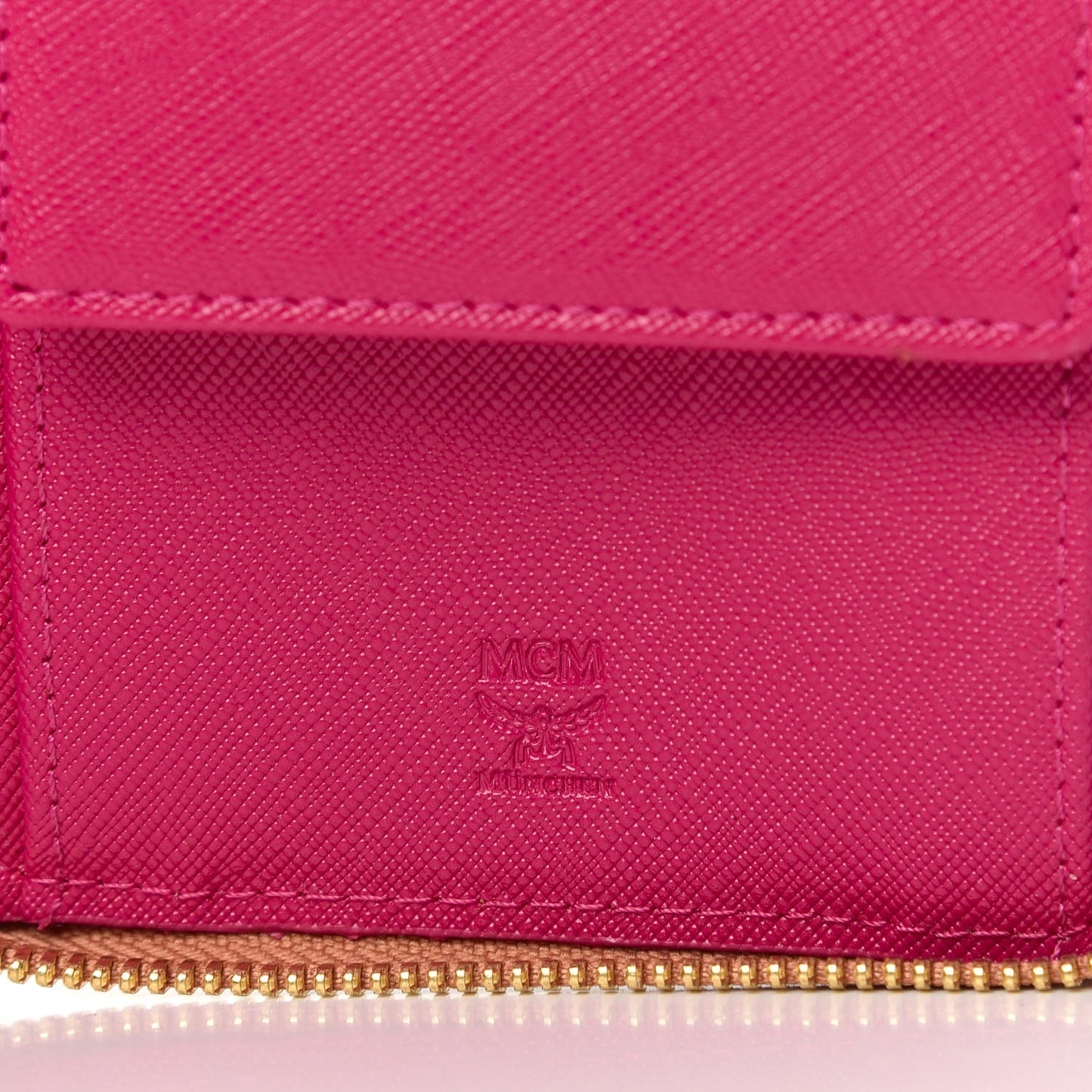 Visetos Rabbit Zip Around Wallet Cognac
