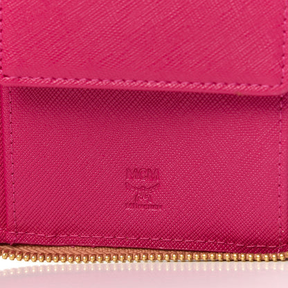 MCM Visetos Rabbit Zip Around Wallet Cognac 6 of 7