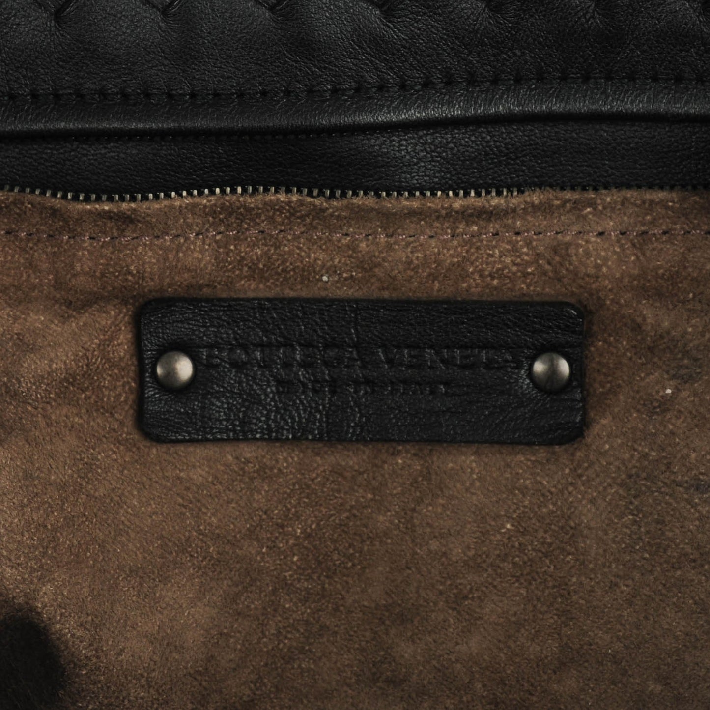 Nappa Intrecciato Medium Garda Bag Black