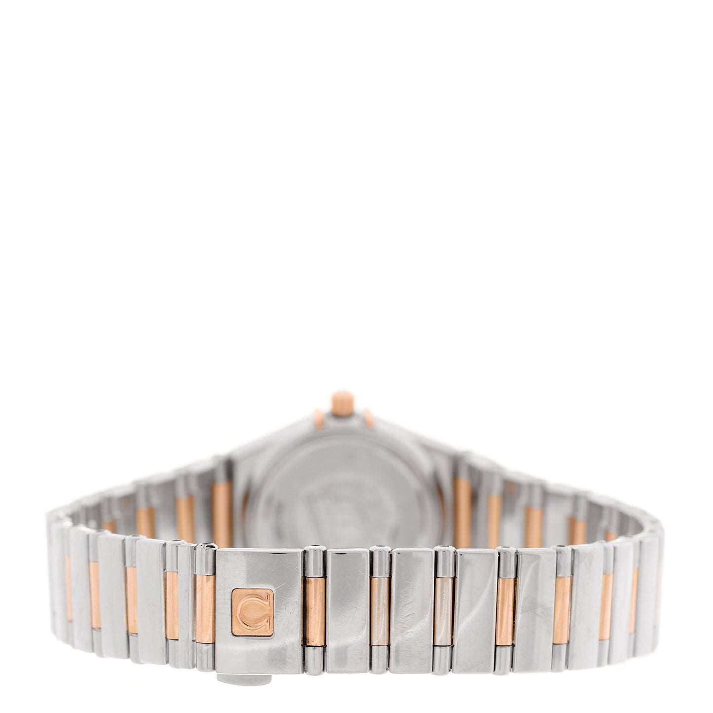 Stainless Steel 18K Red Gold Diamond Bezel Mother of Pearl 22mm Constellation My Choice Quartz Watch 1368.74.00