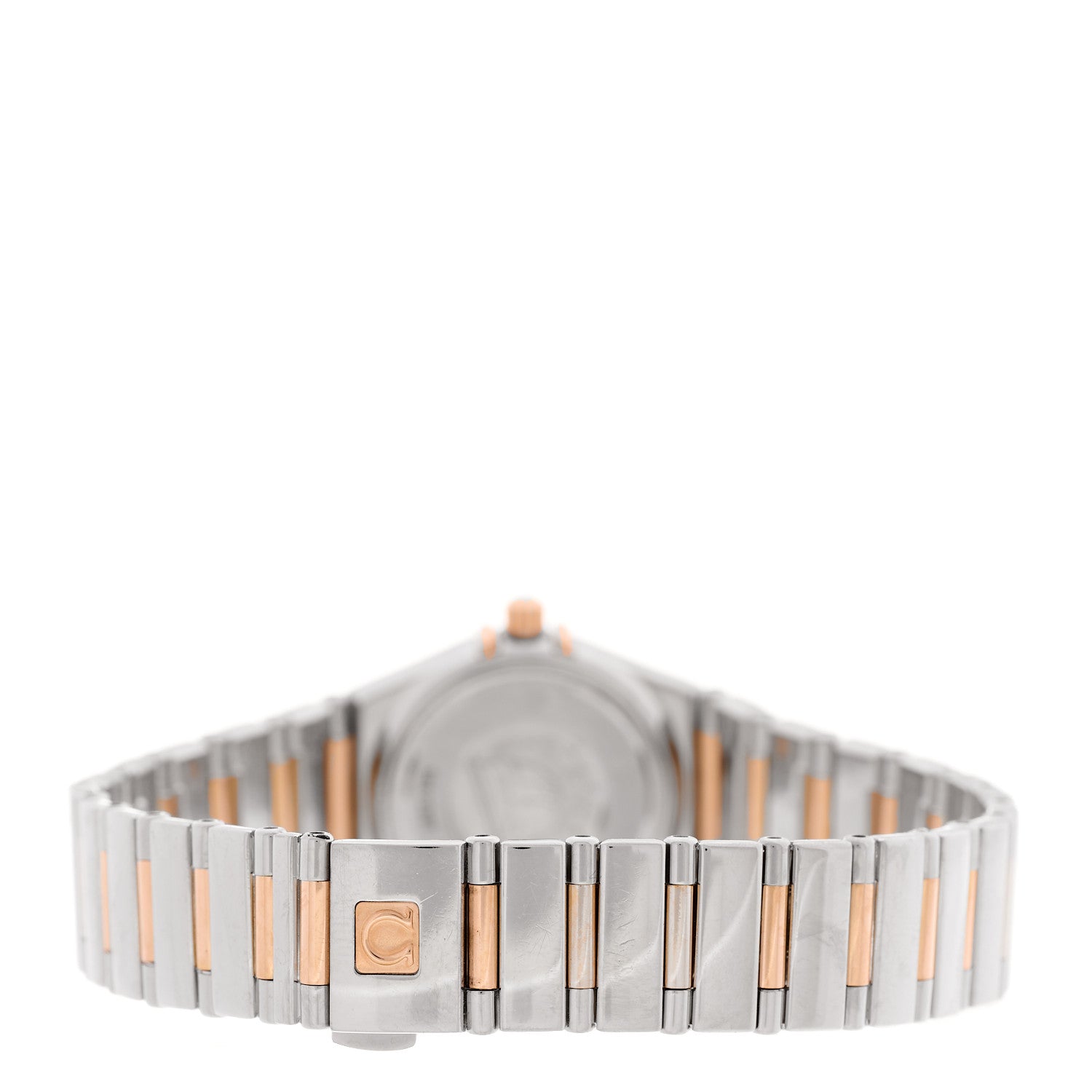 Omega Stainless Steel 18K Red Gold Diamond Bezel Mother of Pearl 22mm Constellation My Choice Quartz Watch 1368.74.00 3 of 5
