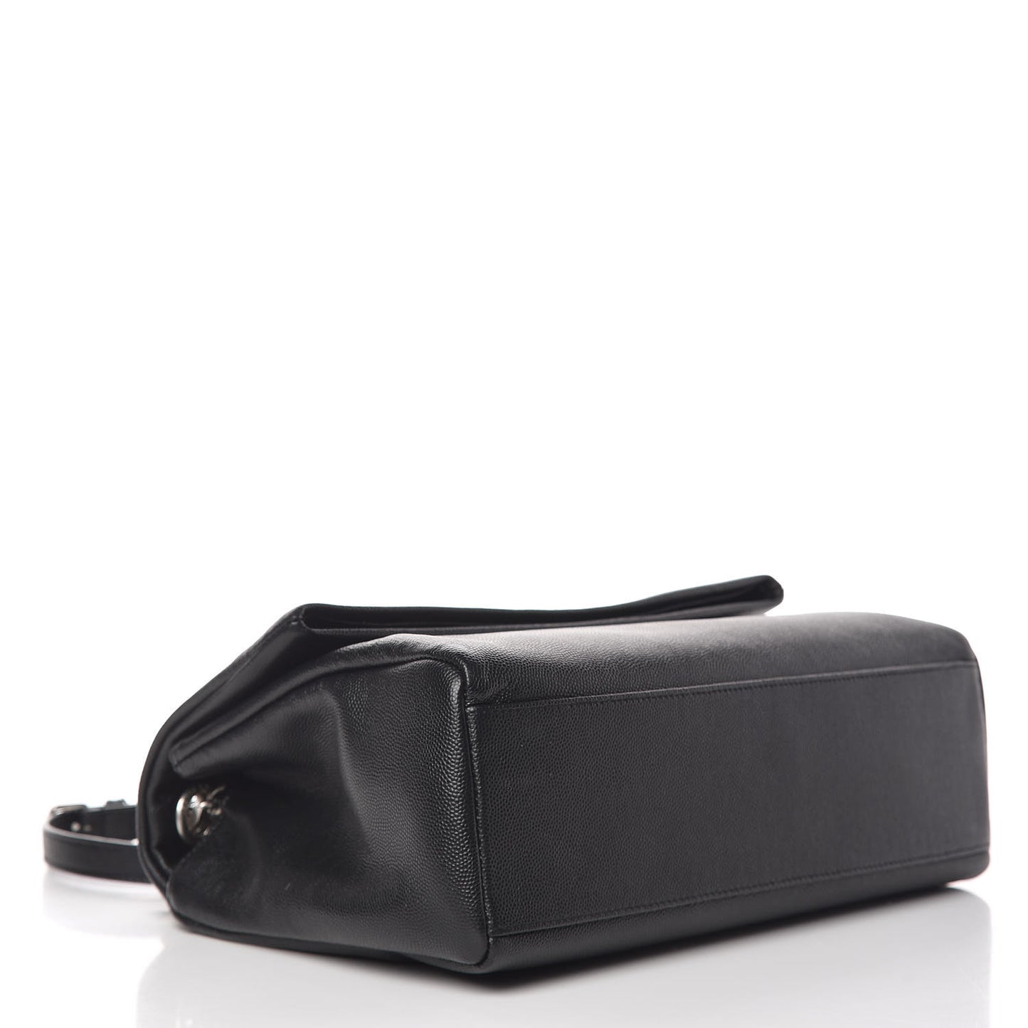 Grain De Poudre Medium West Hollywood Monogram Fold-Over Black