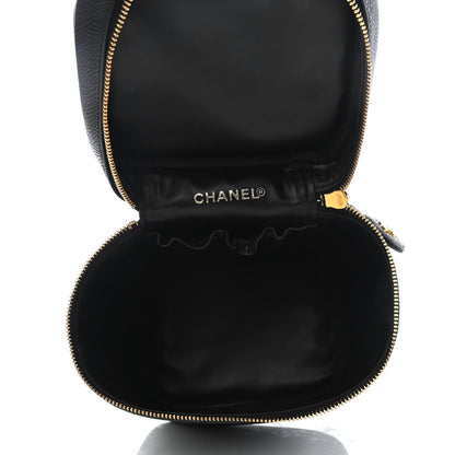 Chanel Caviar Vanity Cosmetic Case Black 5 of 8