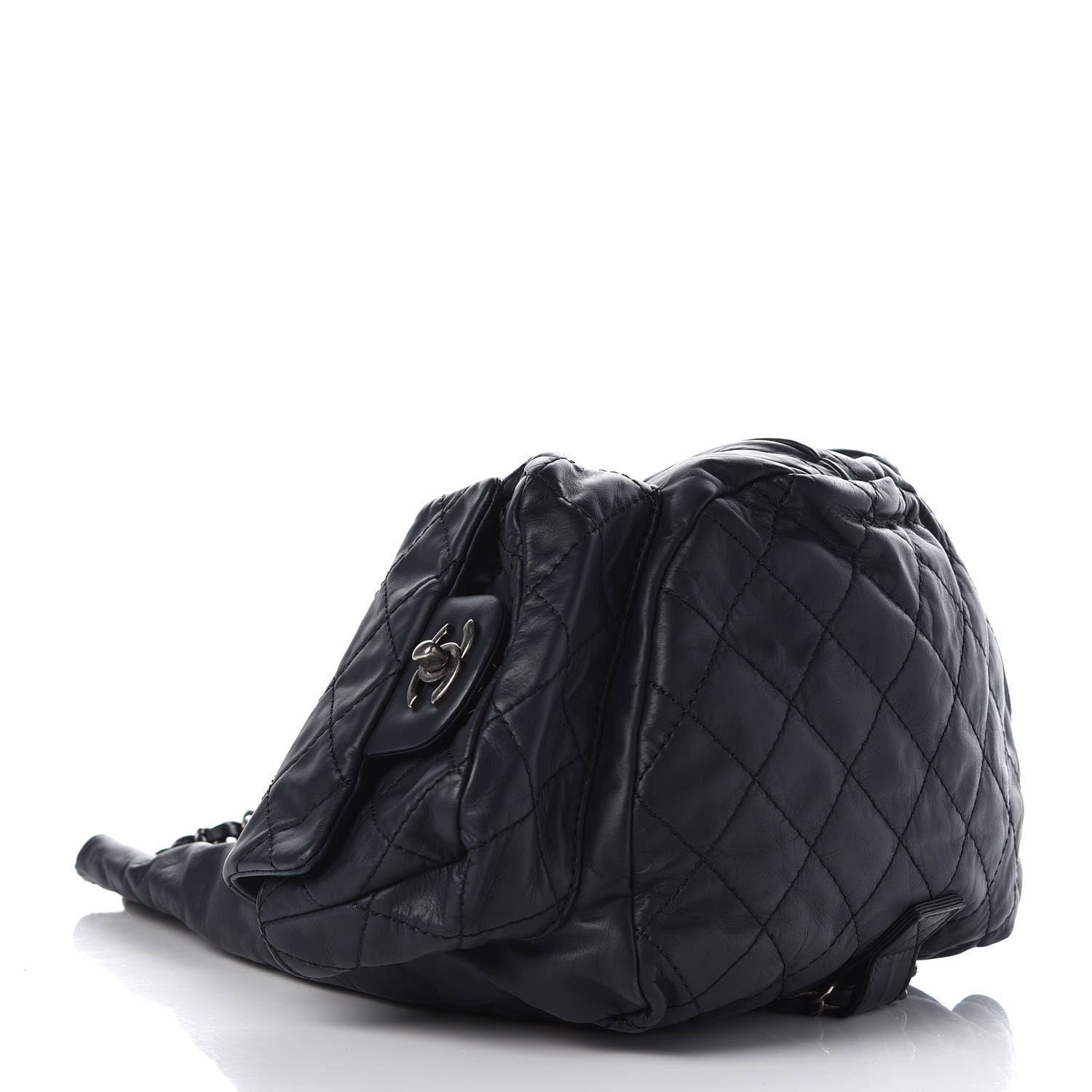 Chanel Calfskin Large Backpack Is Back Navy 4 of 7