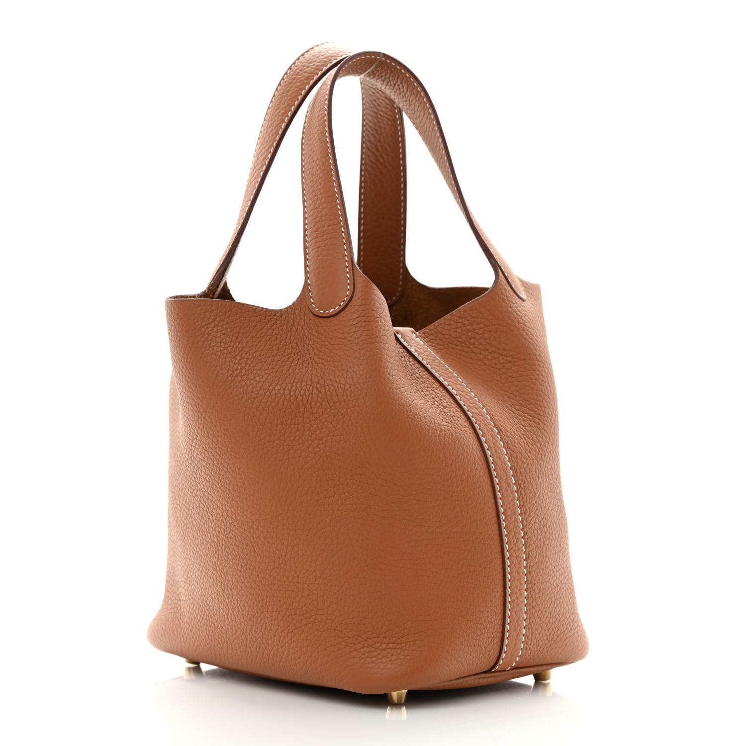 Hermes Taurillon Clemence Picotin Lock 18 PM Gold 3 of 11