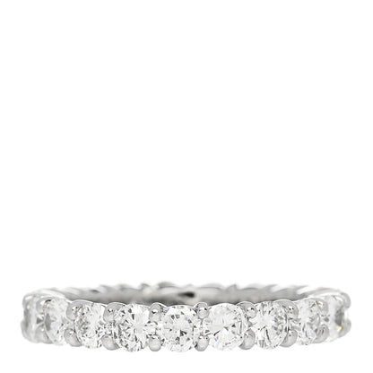 Parker & West by FASHIONPHILE Platinum Diamond 2.15ct Full Eternity Band Ring 51 5.75 3 of 8