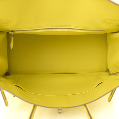 Hermes Epsom Birkin 35 Lime 5 of 12