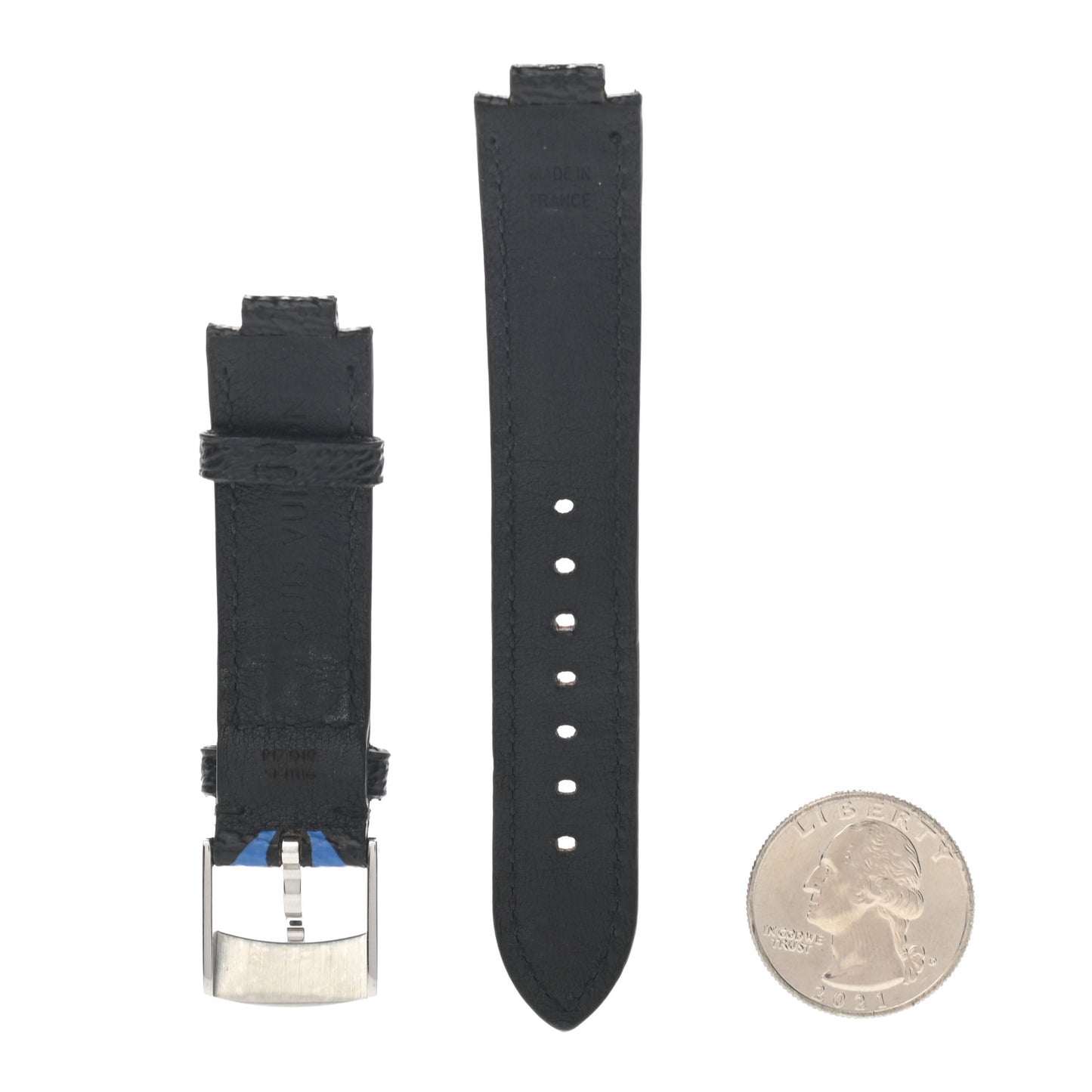 Monogram Tambour 10mm Watch Strap Blue Black