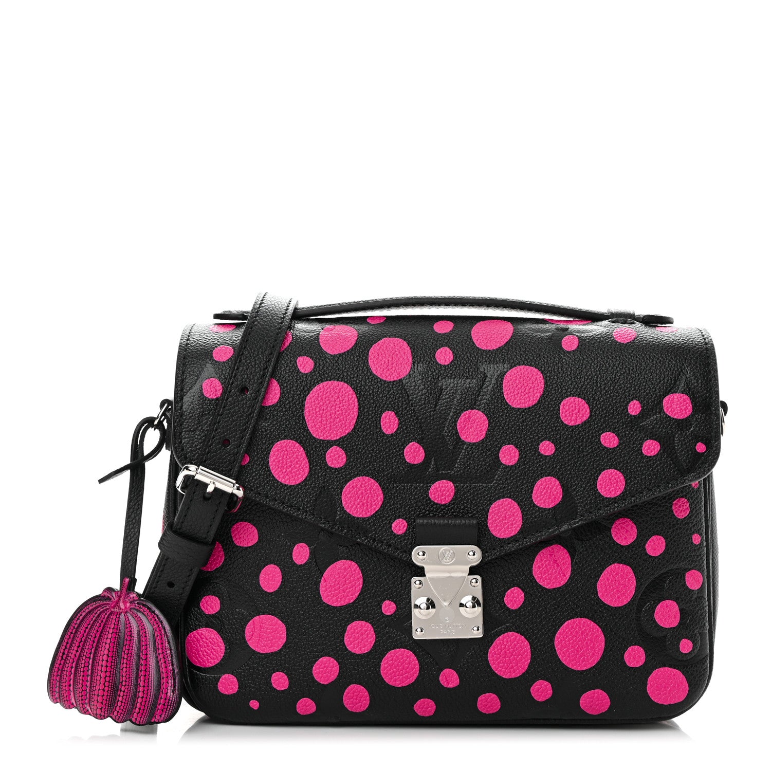 Louis Vuitton LV x YK Empreinte Monogram Giant Pochette Metis Black Fuchsia 1 of 11