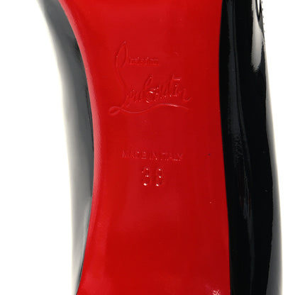 Christian Louboutin Patent Pigalle Follies 85 Pumps 38 Black 6 of 8