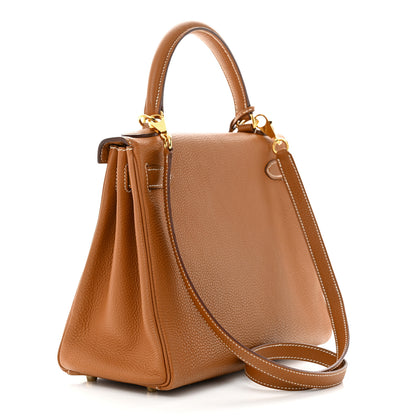 Hermes Togo Kelly Retourne 28 Gold 3 of 12