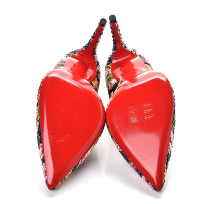 Christian Louboutin Tissu Baigneuse Pigalle Follies 100 Pumps 40.5 Multi 4 of 8