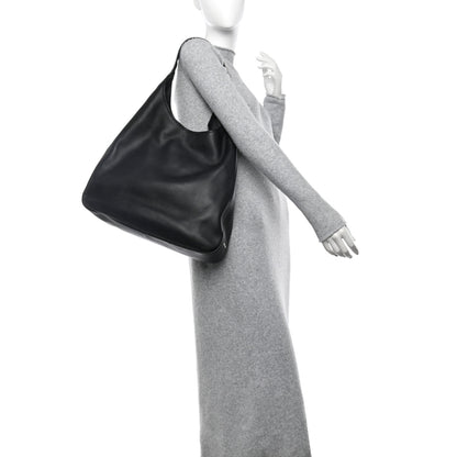 Prada Vitello Corsica Pocket Hobo Bag Black 2 of 10