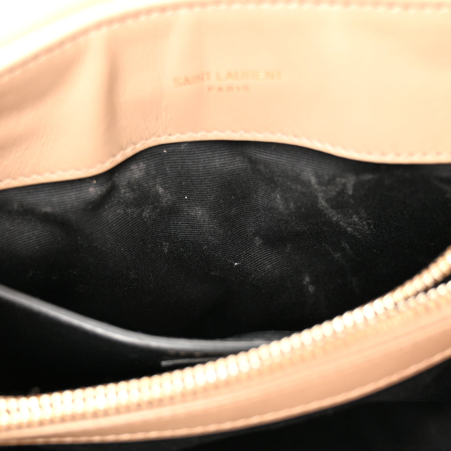Calfskin Y Quilted Monogram Small Loulou Chain Satchel Dark Beige